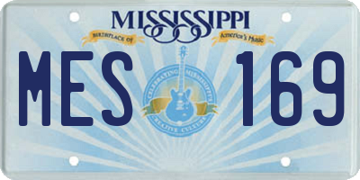 MS license plate MES169