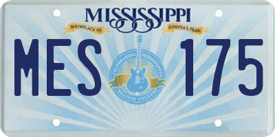 MS license plate MES175