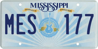 MS license plate MES177