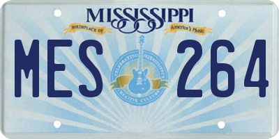 MS license plate MES264