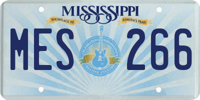 MS license plate MES266