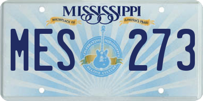 MS license plate MES273
