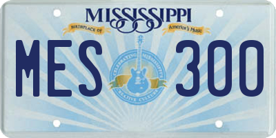 MS license plate MES300