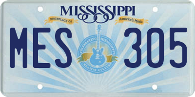MS license plate MES305