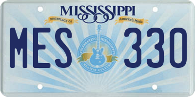 MS license plate MES330