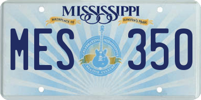 MS license plate MES350