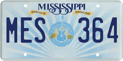 MS license plate MES364