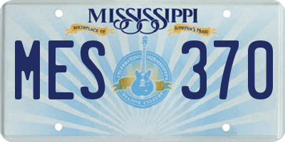 MS license plate MES370