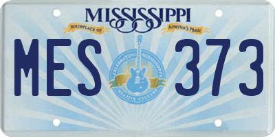 MS license plate MES373