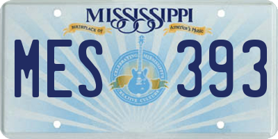 MS license plate MES393