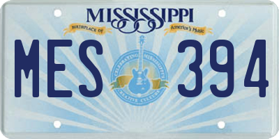 MS license plate MES394
