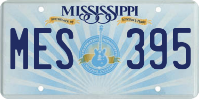 MS license plate MES395
