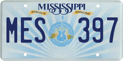 MS license plate MES397