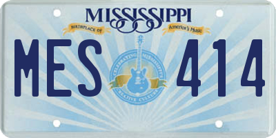 MS license plate MES414