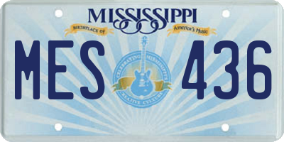 MS license plate MES436