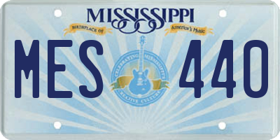 MS license plate MES440