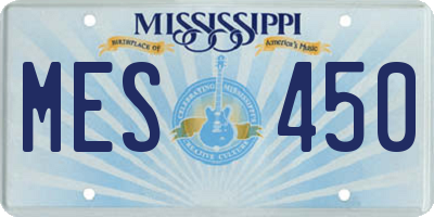 MS license plate MES450