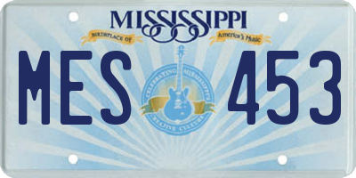 MS license plate MES453