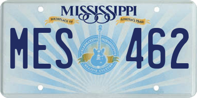 MS license plate MES462