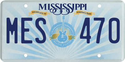 MS license plate MES470