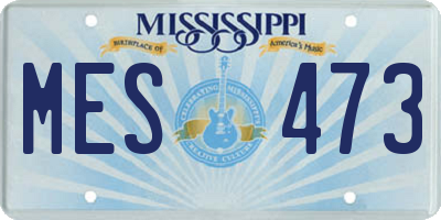 MS license plate MES473