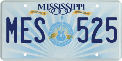 MS license plate MES525