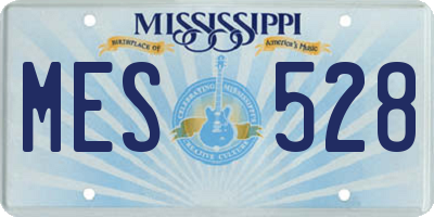 MS license plate MES528