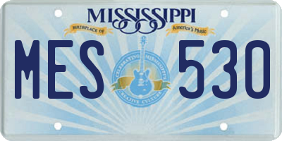 MS license plate MES530