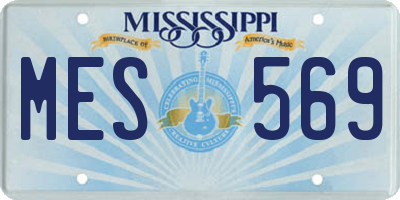 MS license plate MES569