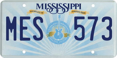 MS license plate MES573