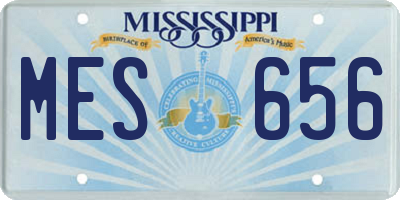 MS license plate MES656