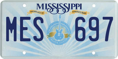 MS license plate MES697