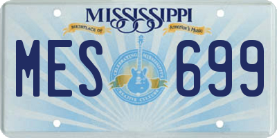 MS license plate MES699