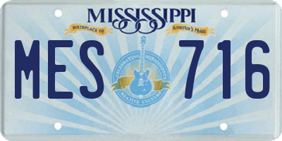 MS license plate MES716