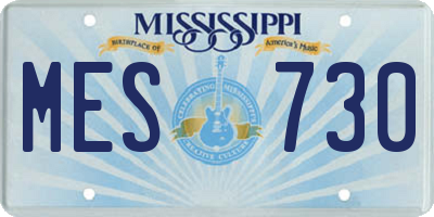 MS license plate MES730
