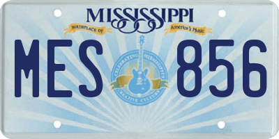 MS license plate MES856