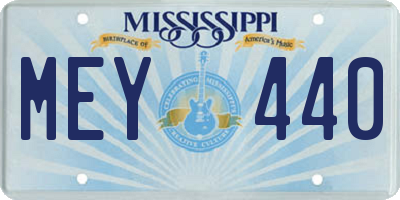 MS license plate MEY440