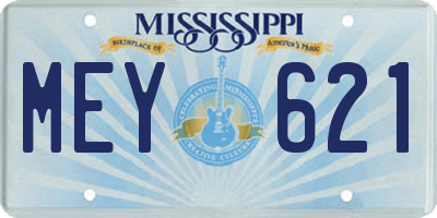 MS license plate MEY621