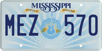 MS license plate MEZ570