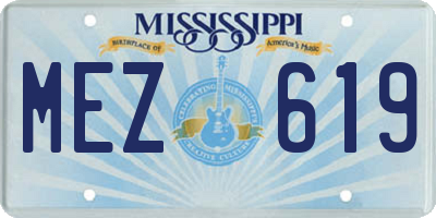 MS license plate MEZ619