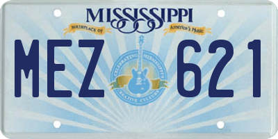 MS license plate MEZ621
