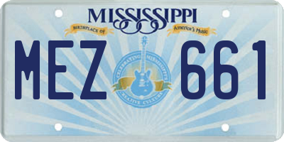 MS license plate MEZ661