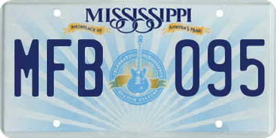 MS license plate MFB095