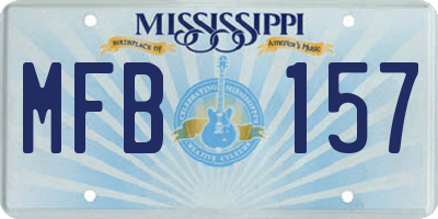 MS license plate MFB157