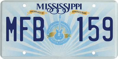 MS license plate MFB159