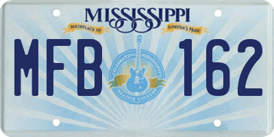 MS license plate MFB162