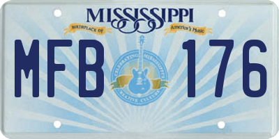 MS license plate MFB176