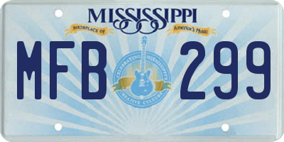 MS license plate MFB299