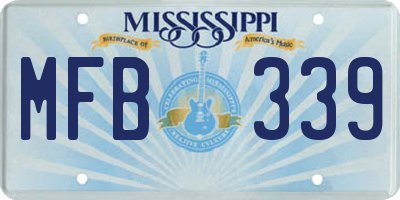 MS license plate MFB339