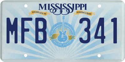 MS license plate MFB341